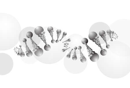 DNA molecule structure background のイラスト素材