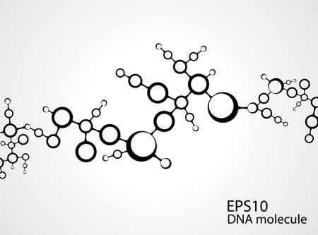 molecule illustration background with for your text のイラスト素材