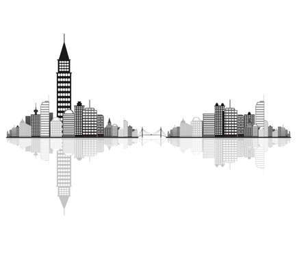 Cityscape vector background のイラスト素材