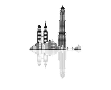 Cityscape vector background のイラスト素材