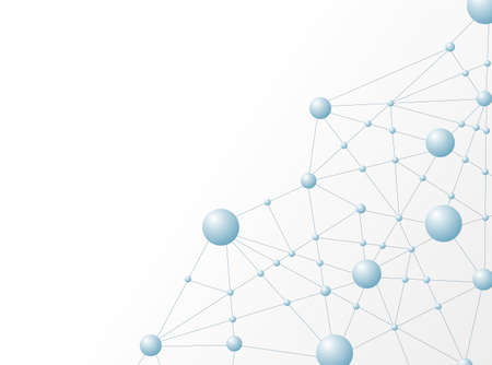 Molecule structure vector illustration background のイラスト素材