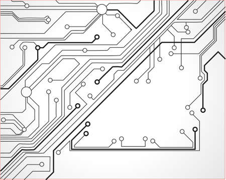 circuit board vector background texture のイラスト素材