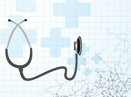 Stethoscope molecule vector のイラスト素材