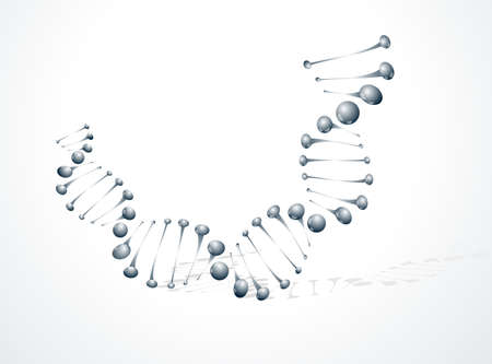 DNA molecule structure background のイラスト素材