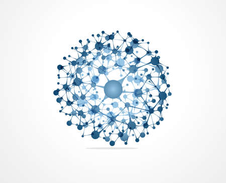 Molecular background のイラスト素材