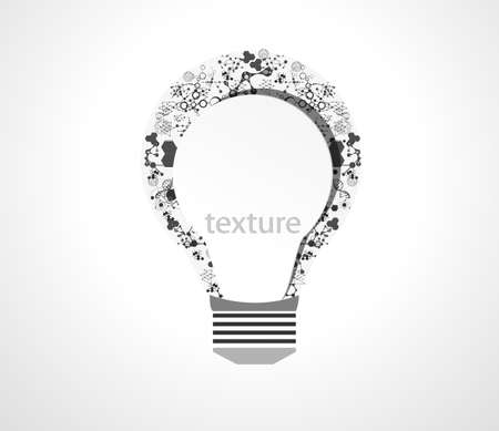 Creative light bulb idea with chemistry and science icon education concept, Vector illustration のイラスト素材