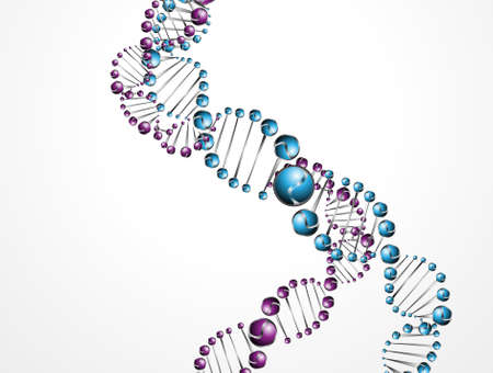 eps, beautiful structure of the DNA moleculeのイラスト素材