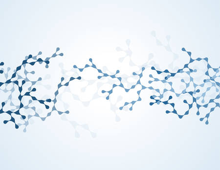 Molecules Concept of neurons and nervous system vectorのイラスト素材