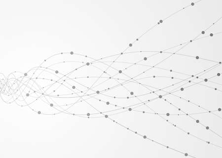 Abstract technology network connection pointのイラスト素材