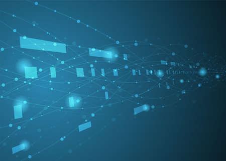 Abstract technology network connection pointのイラスト素材