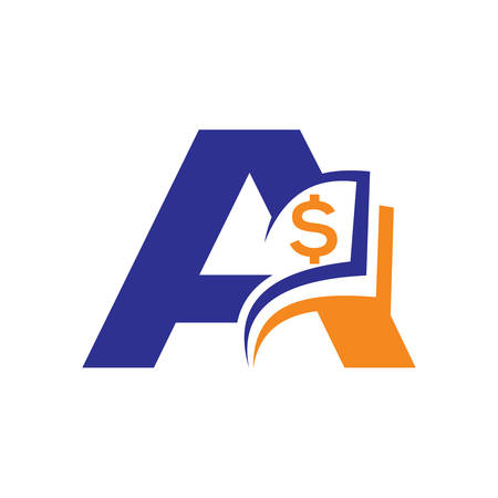 Financial Accounting Logo, Financial Advisors Logo Design Template Vector Icon, Modern Finance Business logo, Financial Stock Exchange Market Charts Logo design, Business logo,  growth icon for Finance Business.のイラスト素材