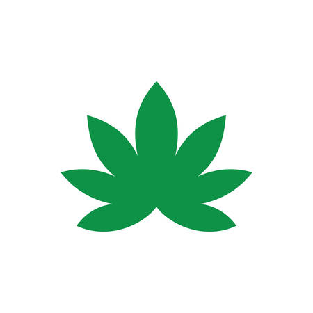 Marijuana leaf, Medical cannabis, Hemp oil, cannabis or marijuana leaf logoのイラスト素材