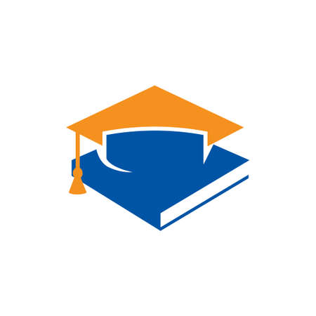 Creative Book Concept Logo Design Template, Education Logoのイラスト素材