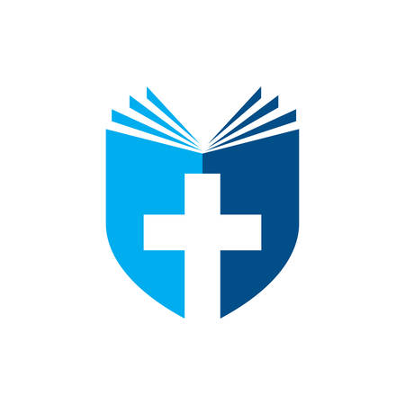 Church icon design Template for churches and Christian organizationsのイラスト素材
