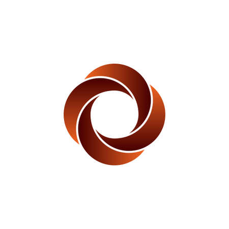 Abstract Circle icon Design, Colorful round iconのイラスト素材