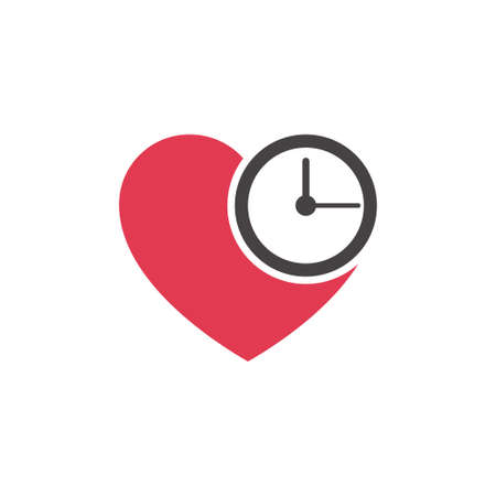 Heart Logo design vector template Happy Valentines Day conceptのイラスト素材
