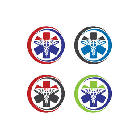 Medical health-care logo design templateのイラスト素材