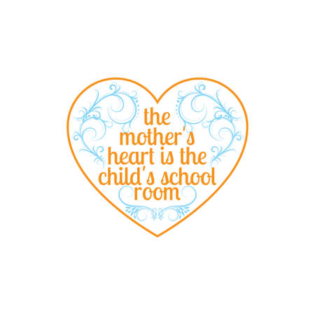 Mother Heart shape Logo design vector template, Mother love icon  logos of motherhood mom heart love logo, mother and baby stylized vector symbol mom hugs her child logo templateのイラスト素材