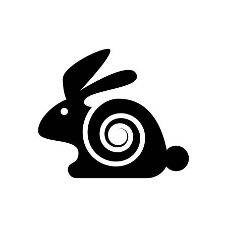 Rabbit Icon Logo Design, Creative Rabbit Logo Design, Rabbit Logo Design Vector Symbol, Bunny Rabbit Logo Template Vector Illustration, Rabbit  logoのイラスト素材