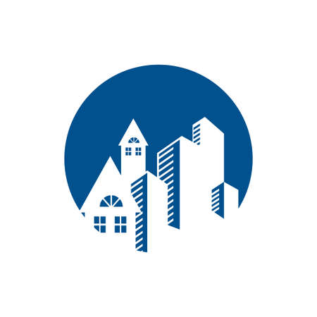 Real estate vector logo template, house or home  logo designのイラスト素材
