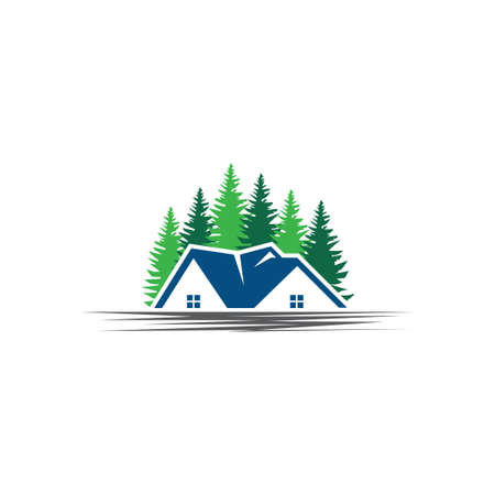 Real estate vector logo template, house or home  logo designのイラスト素材