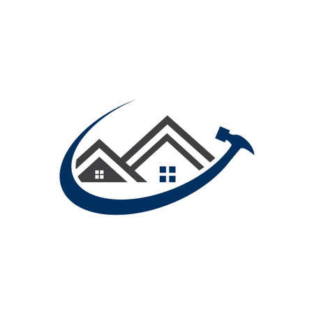 Real estate vector logo template, house or home  logo designのイラスト素材
