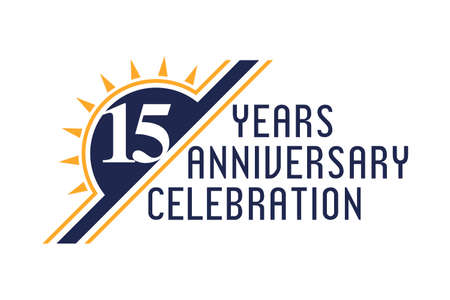 Anniversary logo template Vector design birthday celebration.  Design for booklet leaflet magazine...