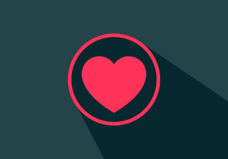 Favorites icon, Heart, Love sign symbol, Bookmark symbol, buttonのイラスト素材