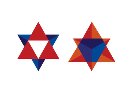Abstract star logo icon design template elementsのイラスト素材