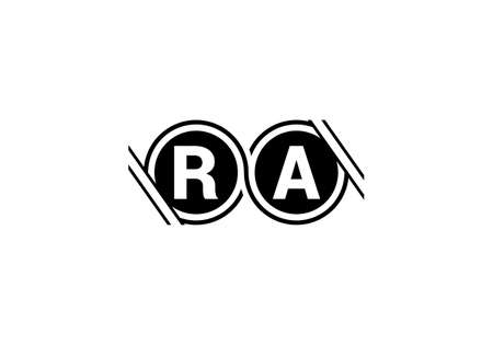 R A, RA Initial Letter Logo design vector template, Graphic Alphabet Symbol for Corporate Business Identityのイラスト素材