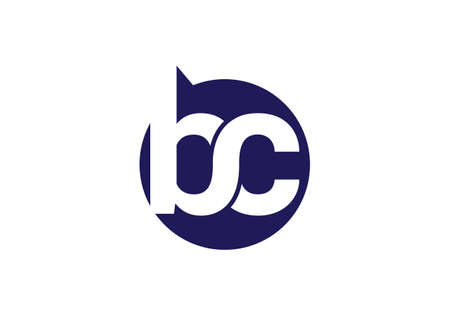 B C, BC Initial Letter Logo design vector template, Graphic Alphabet Symbol for Corporate Business Identityのイラスト素材