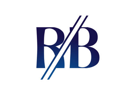 R B, RB Initial Letter Logo design vector template, Graphic Alphabet Symbol for Corporate Business Identityのイラスト素材