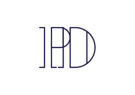 P D, PD Initial Letter Logo design vector template, Graphic Alphabet Symbol for Corporate Business Identityのイラスト素材