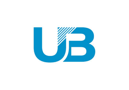 U B Initial Letter Logo design vector template, Graphic Alphabet Symbol for Corporate Business Identityのイラスト素材