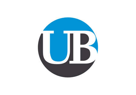 U B Initial Letter Logo design vector template, Graphic Alphabet Symbol for Corporate Business Identityのイラスト素材