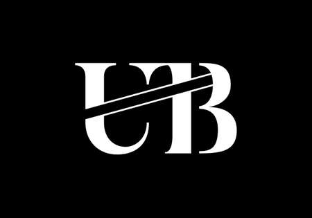 U B Initial Letter Logo design vector template, Graphic Alphabet Symbol for Corporate Business Identityのイラスト素材
