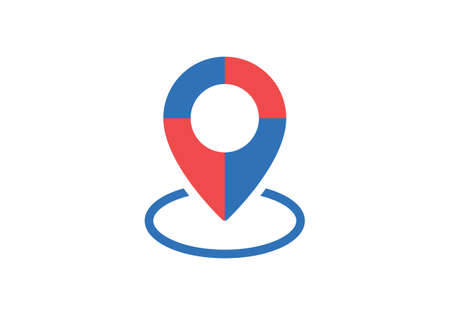 Location icon vector. Pin sign, Navigation map, GPS, direction, place, compass, contact, search...