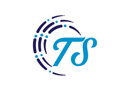 Initial Monogram Letter T S Logo Design Vector Template. TS Letter Logo Design