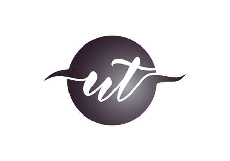 Initial Monogram Letter U T Logo Design Vector Template. Graphic Alphabet Symbol for Corporate Business Identityのイラスト素材