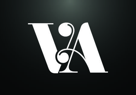Initial Monogram Letter V A Logo Design Vector Template. Graphic Alphabet Symbol for Corporate Business Identityのイラスト素材
