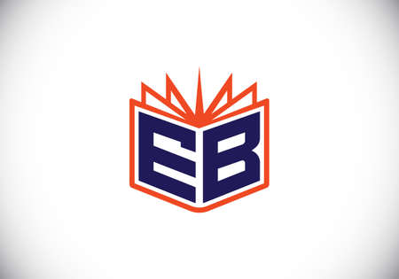 Initial Monogram Letter E B Logo Design Vector Template. E B Letter Logo Designのイラスト素材