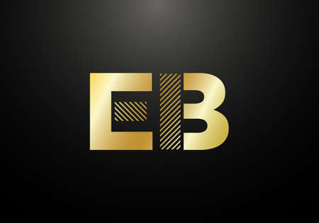 Initial Monogram Letter E B Logo Design Vector Template. E B Letter Logo Designの写真素材