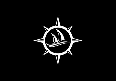 Ship Logo, cruise ship Logo Design Vector template, Boat sign symbolのイラスト素材