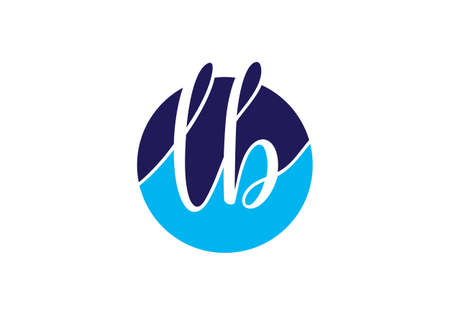 Initial Monogram Letter LB Logo Design Vector Template. L B Letter Logo Designのイラスト素材