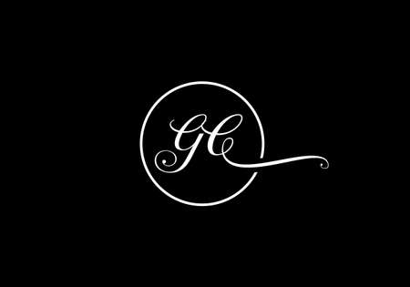 G C Initial Letter Logo design, Graphic Alphabet Symbol for Corporate Business Identityのイラスト素材