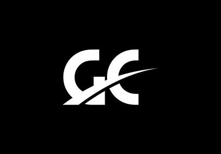 G C Initial Letter Logo design, Graphic Alphabet Symbol for Corporate Business Identityのイラスト素材