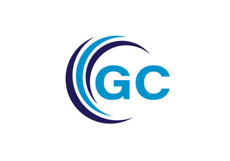 G C Initial Letter Logo design, Graphic Alphabet Symbol for Corporate Business Identityのイラスト素材