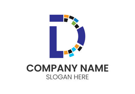 Modern eye-catching high-tech electronics and computer-related logo with letter C. Technology, high tech, fintech icons, and symbolsのイラスト素材