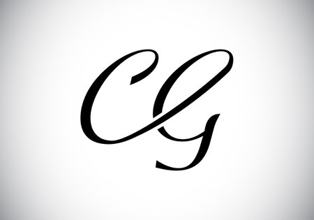 Initial CG Letter Logo With Creative Modern Business Typography Vector Template. Creative Abstract  Monogram Letter CGのイラスト素材