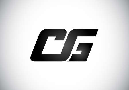 Initial CG Letter Logo With Creative Modern Business Typography Vector Template. Creative Abstract  Monogram Letter CGのイラスト素材